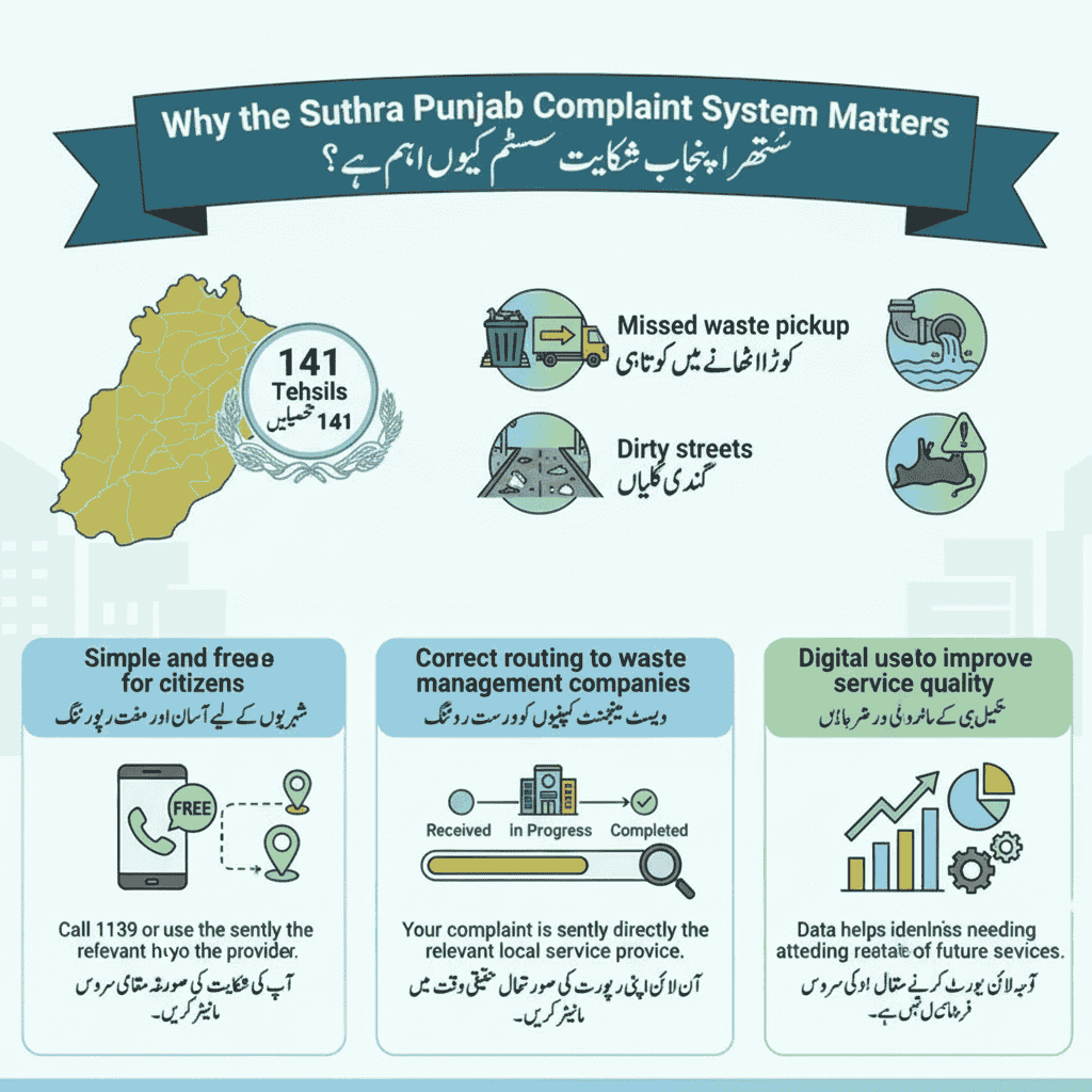 Suthra Punjab Complaint System Overview - 141 Tehsils Coverage