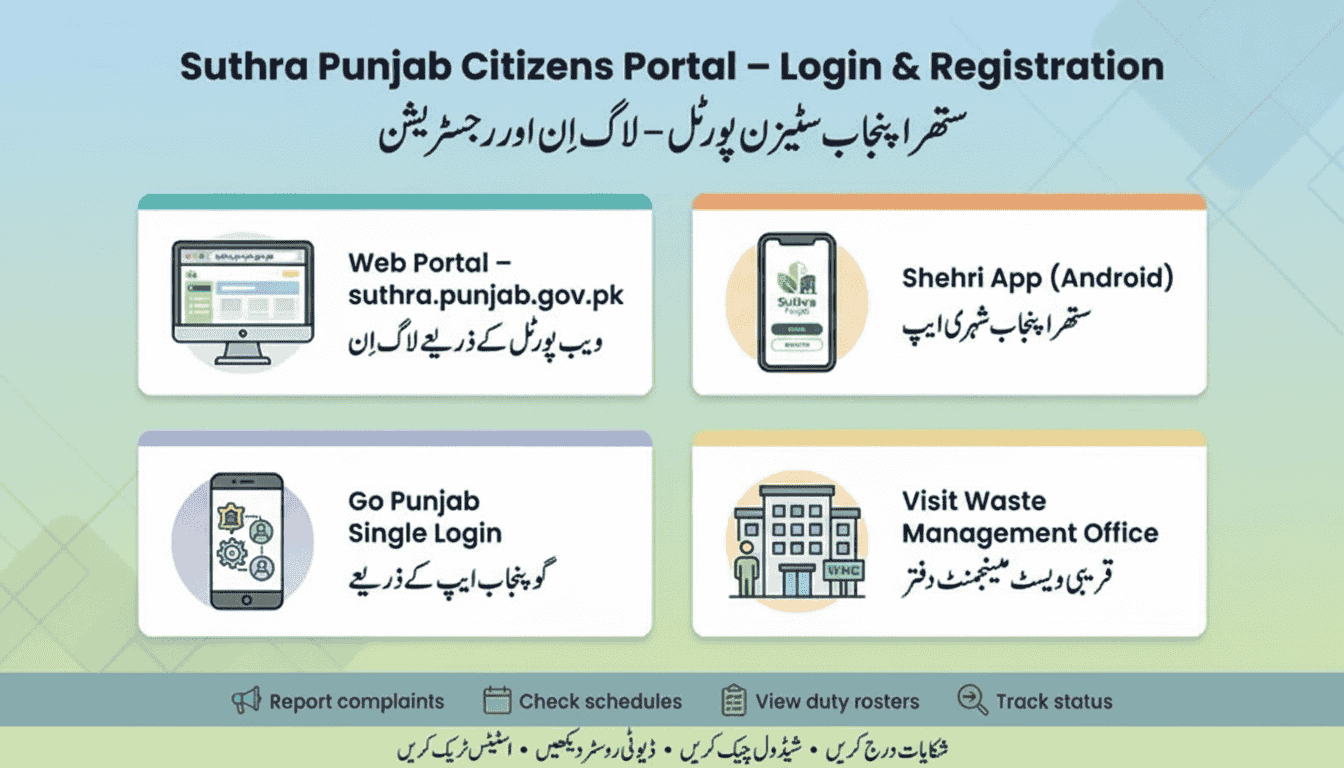 Suthra Punjab Portal Registration Screen